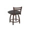 Holland Bar Stool Co 18" Low Back Swivel Vanity Stool, Bronze Finish, Canter Storm Seat 41118BZ004 - alternate 3